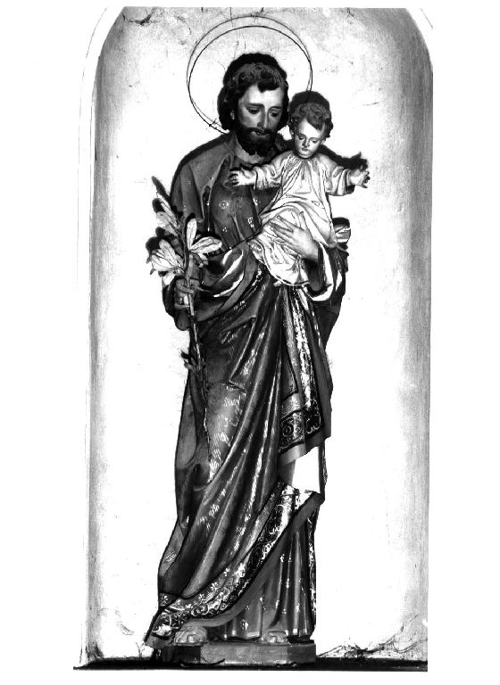 San Giuseppe e Gesù Bambino (statua) - produzione Italia settentrionale (primo quarto sec. XX)