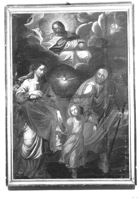 Sacra Famiglia con la Trinità (dipinto) - ambito parmense (seconda metà sec. XVII)