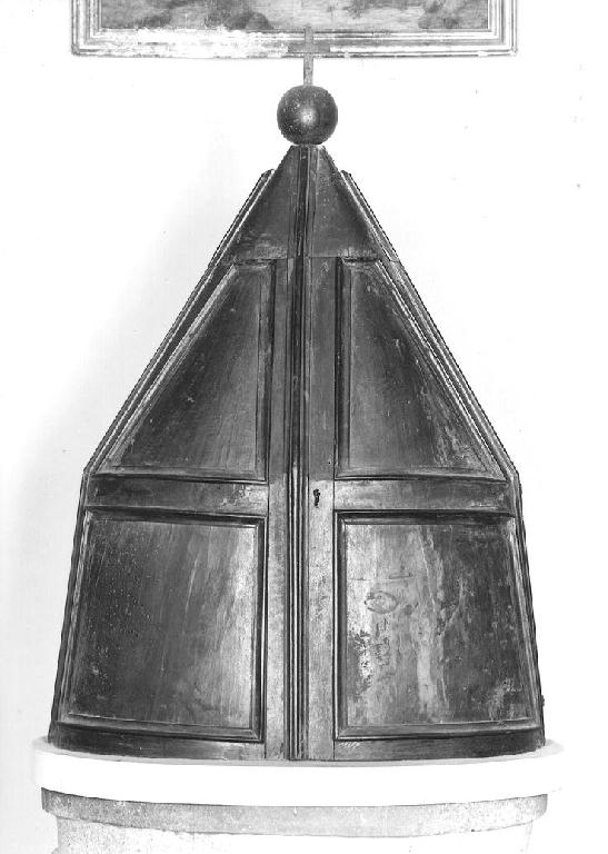 coperchio del fonte battesimale, elemento d'insieme di Nobili Battista (sec. XVIII)