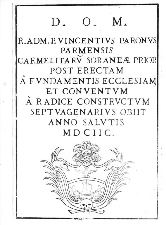 lapide - ambito parmense (sec. XVII)