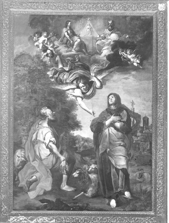annuncio a San Giacomo e Sant'Anna dell'Immacolata Concezione di Maria Vergine (dipinto) di Andrea detto Francese (sec. XVII)