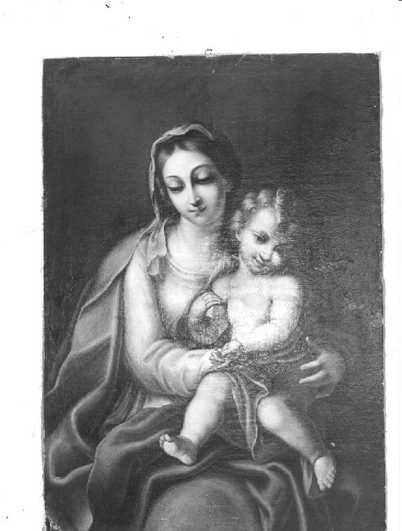 Madonna del Rosario (dipinto) di Bolla Giovanni (maniera) (fine/inizio secc. XVII/ XVIII)