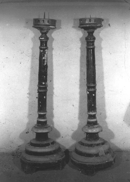 candelabro funebre, serie - ambito emiliano (sec. XIX)