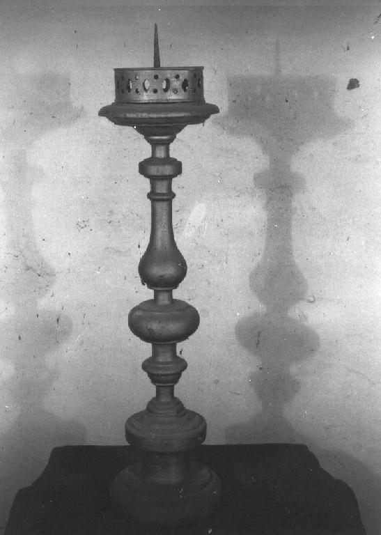 candeliere d'altare, serie - ambito emiliano (sec. XIX)