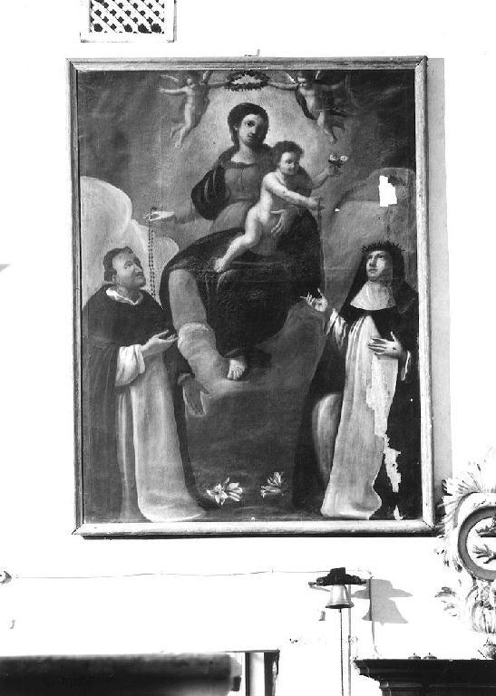 Madonna con Bambino con Santo Domenico e Santa Caterina da Siena (dipinto) - ambito parmense (ultimo quarto sec. XVIII)