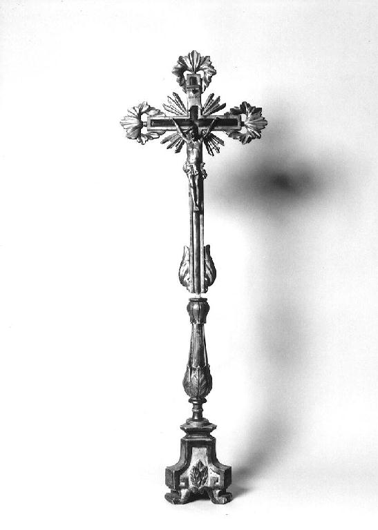 croce d'altare - ambito parmense (seconda metà, primo quarto sec. XVIII, sec. XIX)