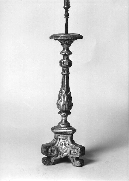 candeliere d'altare, serie - ambito parmense (primo quarto sec. XIX)