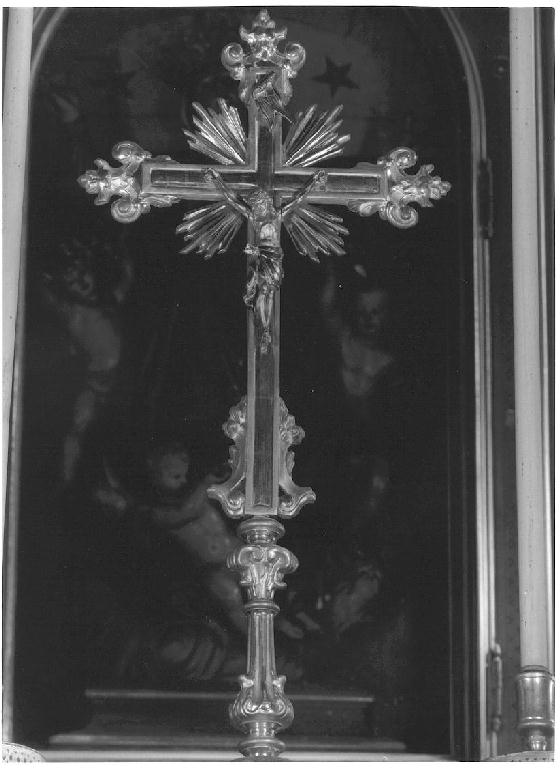 croce d'altare - manifattura parmense (seconda metà sec. XVIII)