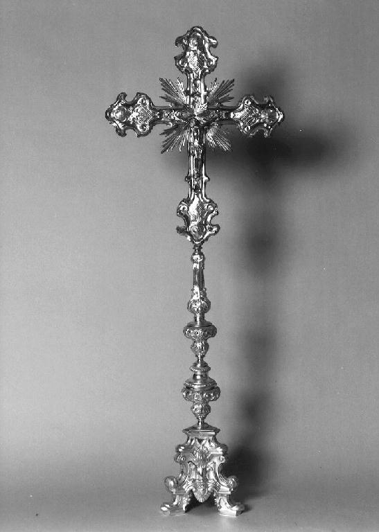 croce d'altare - ambito parmense (seconda metà sec. XVIII, sec. XVIII)