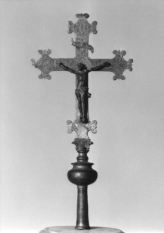 croce processionale - manifattura emiliana (sec. XV)
