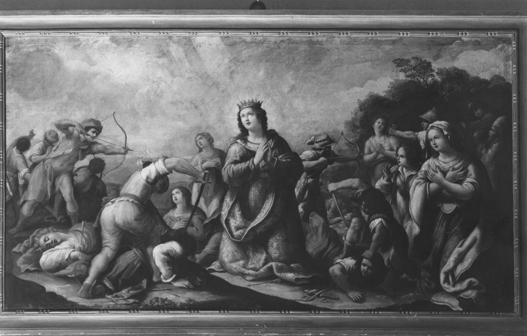 Martirio di Sant'Orsola e delle Vergini (dipinto) - ambito parmense (inizio sec. XVII)