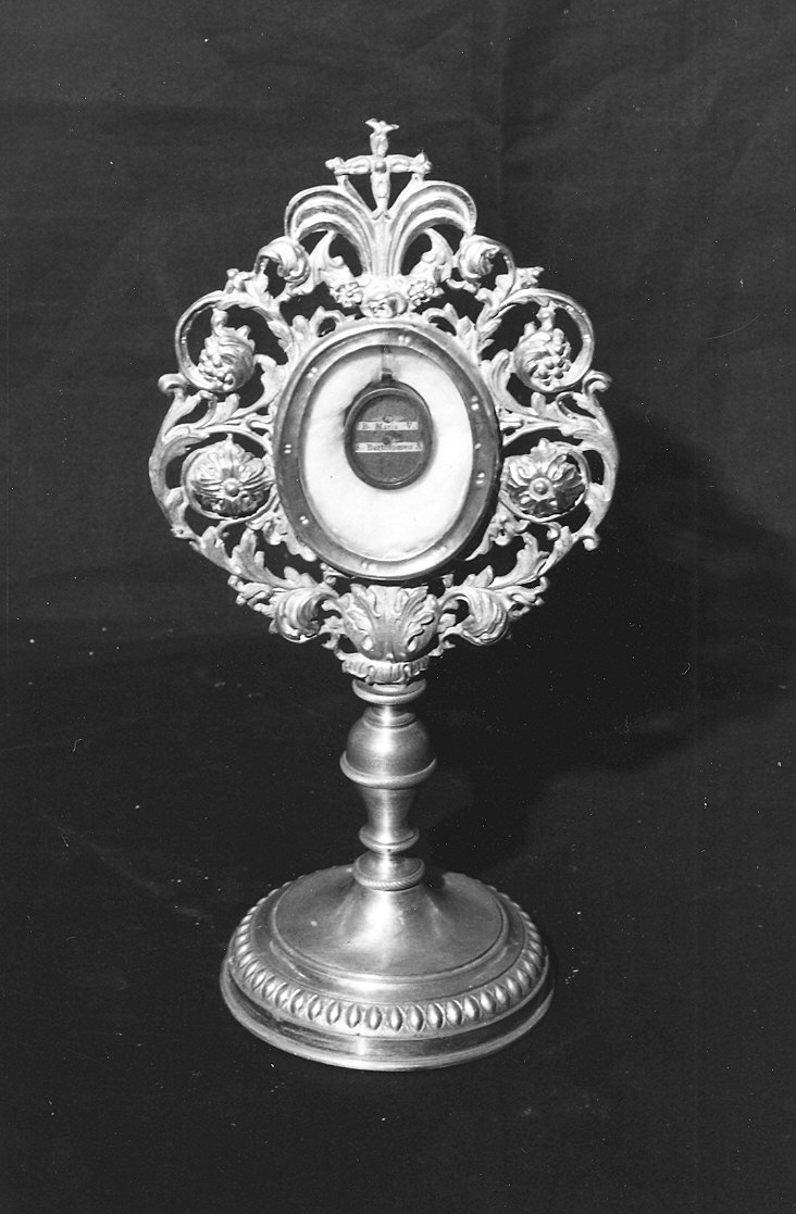 reliquiario di San Bartolomeo (reliquiario - a ostensorio) - ambito ligure (sec. XIX)