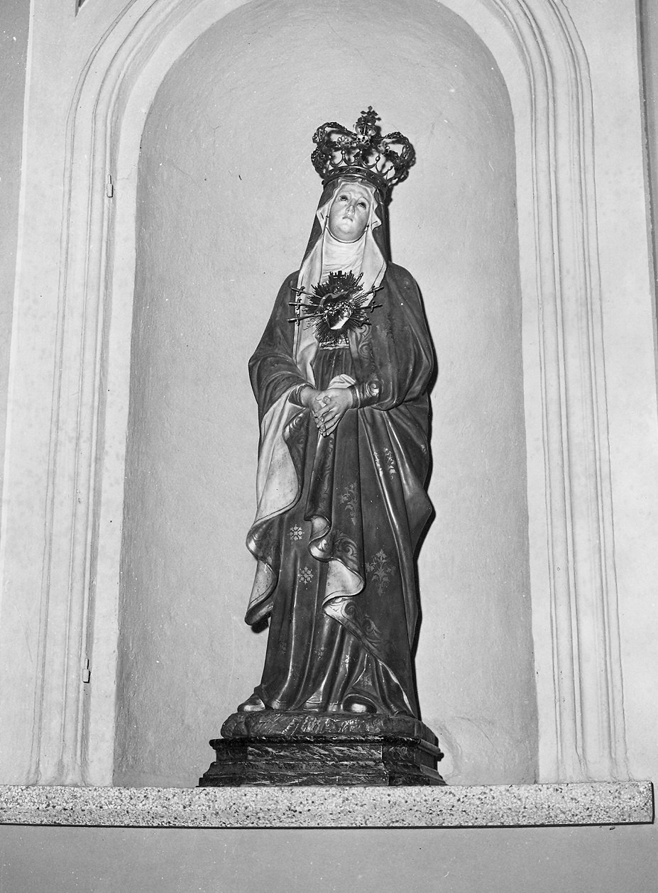 Madonna Addolorata (statua) - ambito Italia settentrionale (fine/inizio secc. XIX/ XX)