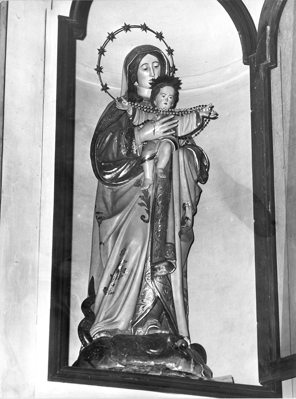 Madonna del Rosario (statua) - ambito Italia settentrionale (fine/inizio secc. XIX/ XX)