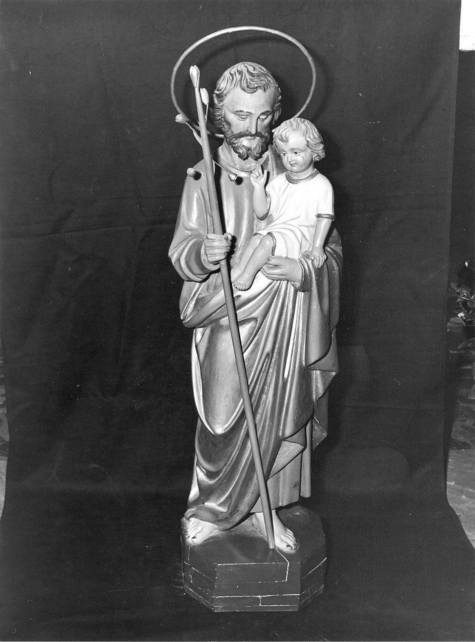 San Giuseppe e Gesù Bambino (statua) - produzione parmense (fine sec. XIX)