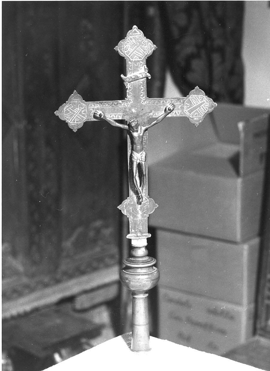 croce processionale - produzione parmense (inizio sec. XX)