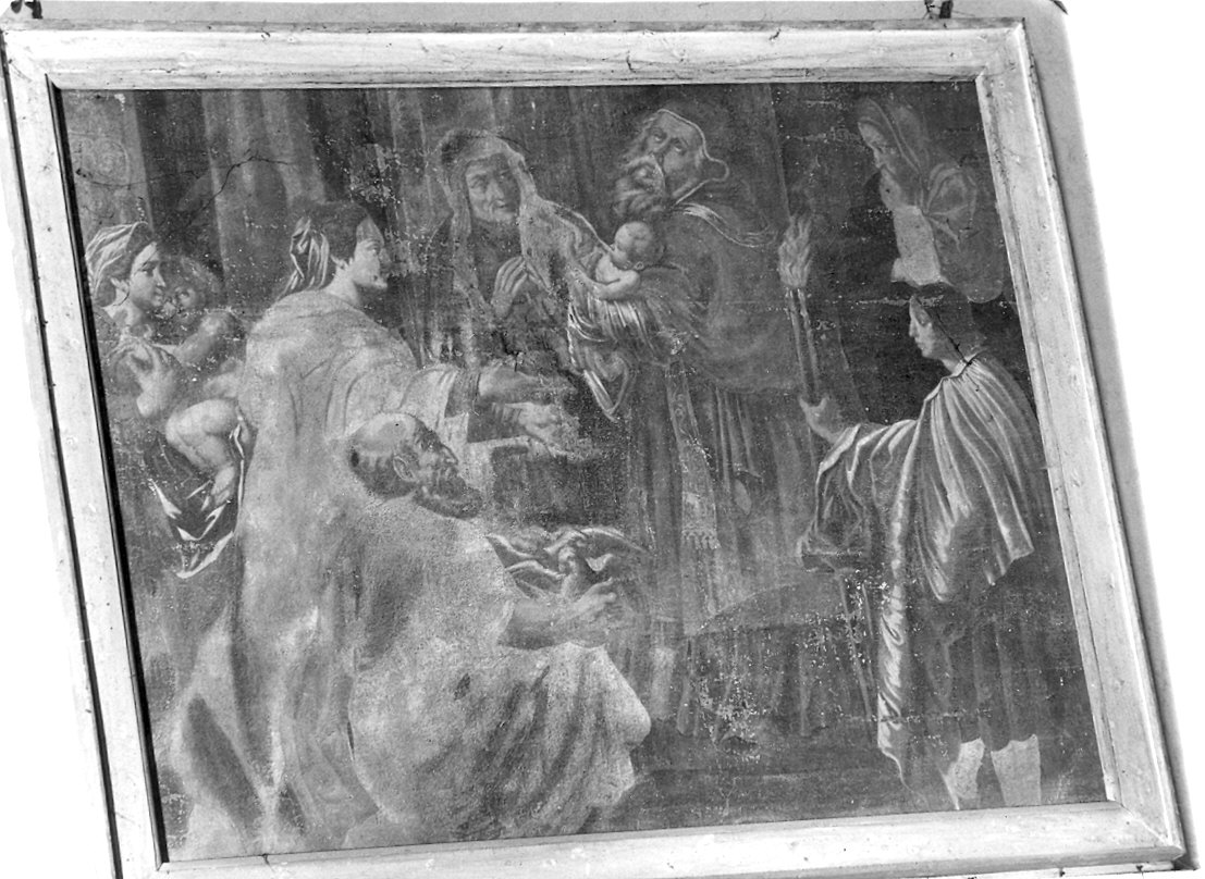 San Biagio guarisce un fanciullo (dipinto) - ambito emiliano (sec. XVIII)