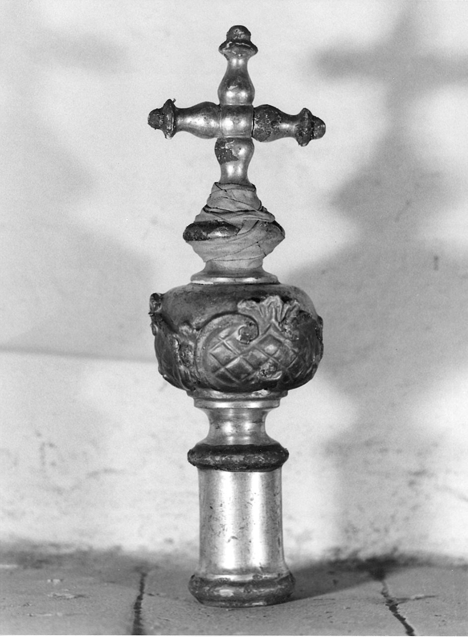 croce processionale, frammento - ambito piacentino (sec. XIX)