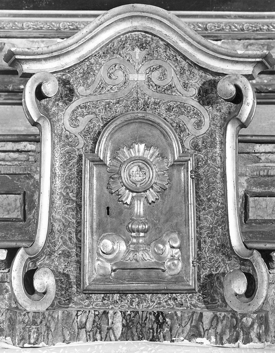 tabernacolo - a frontale architettonico - ambito parmense (ultimo quarto sec. XVIII)