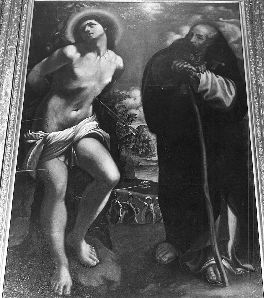 San Sebastiano e Sant'Antonio Abate (dipinto) - ambito emiliano (prima metà sec. XVII)