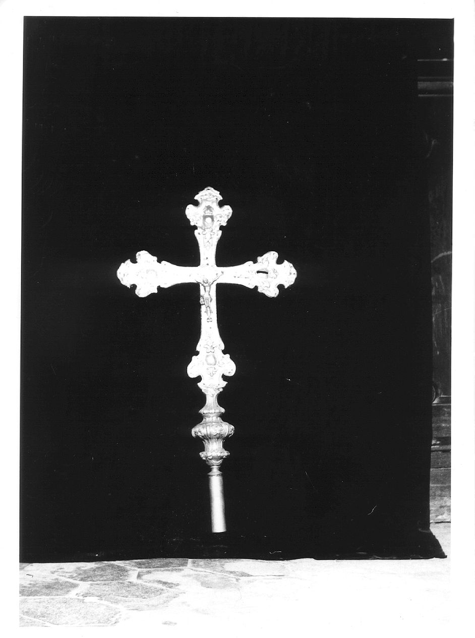 croce processionale - ambito piacentino (metà sec. XVIII)