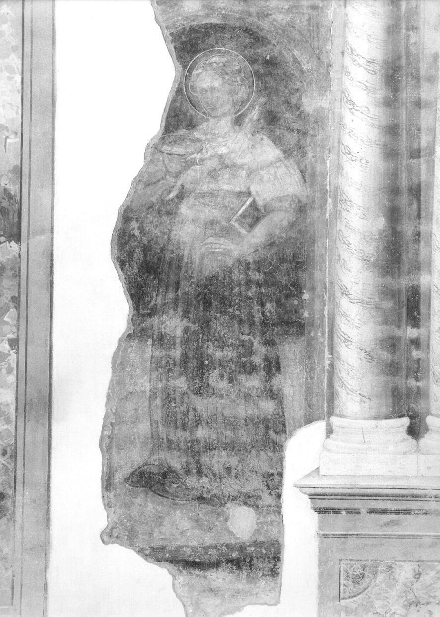 Santa Lucia (dipinto, frammento) - ambito lombardo (prima metà sec. XV)