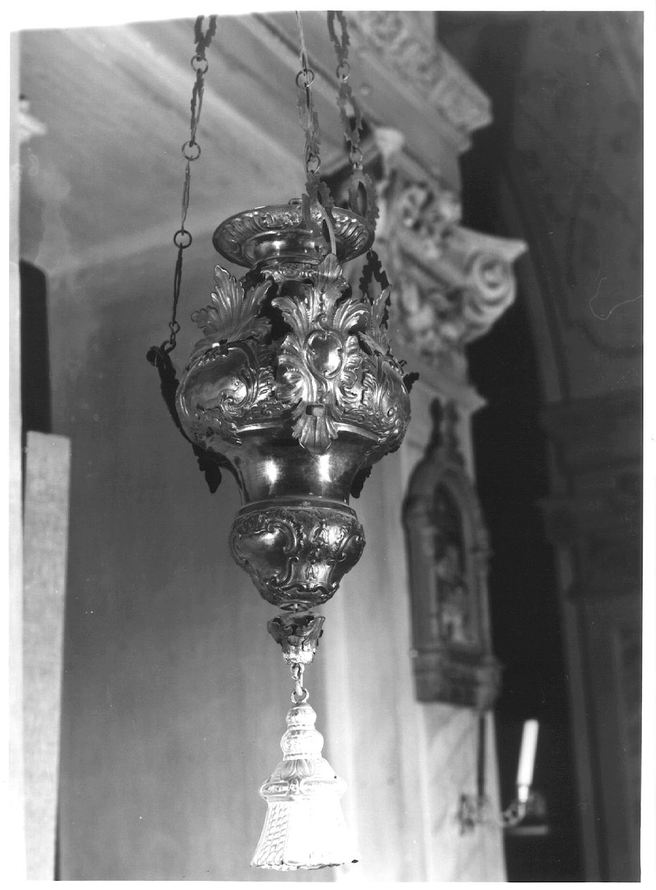 lampada pensile, serie - ambito piacentino (seconda metà sec. XVIII)