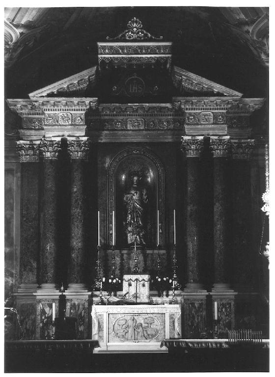 altare - manifattura piacentina (fine/inizio secc. XIX/ XX)