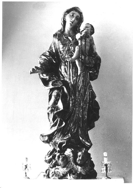 Beata Vergine del rosario (scultura) - ambito emiliano-piacentino (fine sec. XVIII)