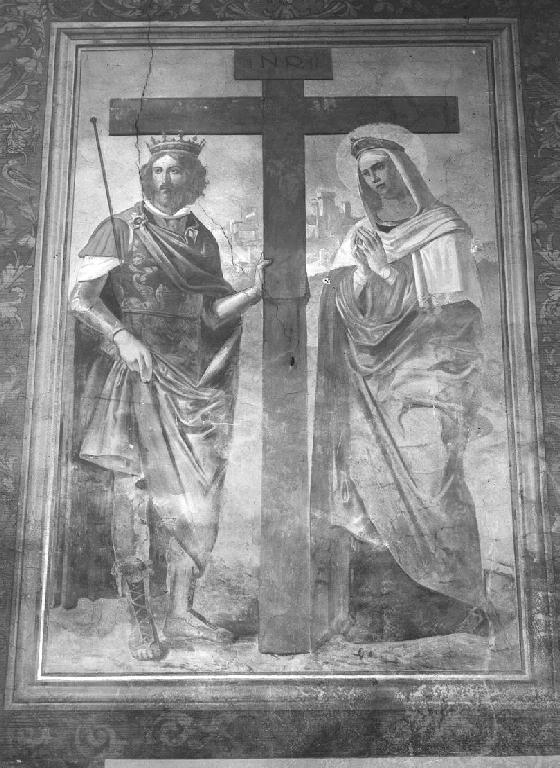 Costantino e sant'Elena (dipinto) di Giacobbi Ernesto (sec. XX)
