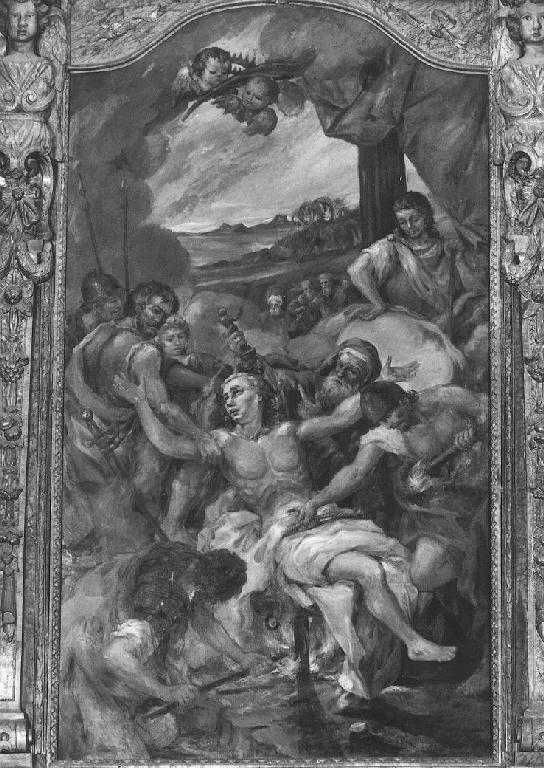 Martirio di San Lorenzo (dipinto) di Chiari G. A (sec. XVIII)