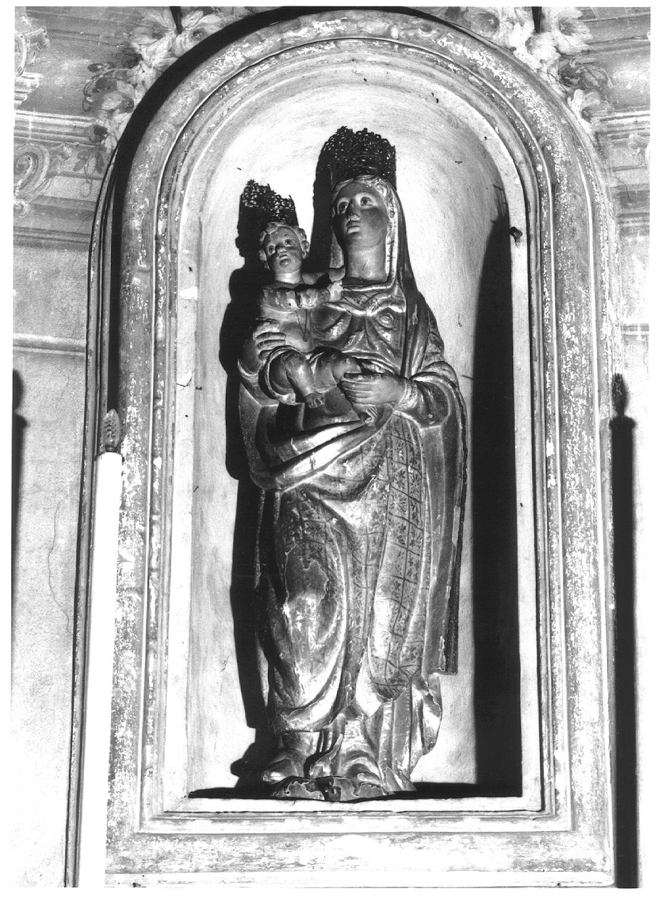 Madonna con Bambino (statua) - ambito piacentino (ultimo quarto sec. XVI)