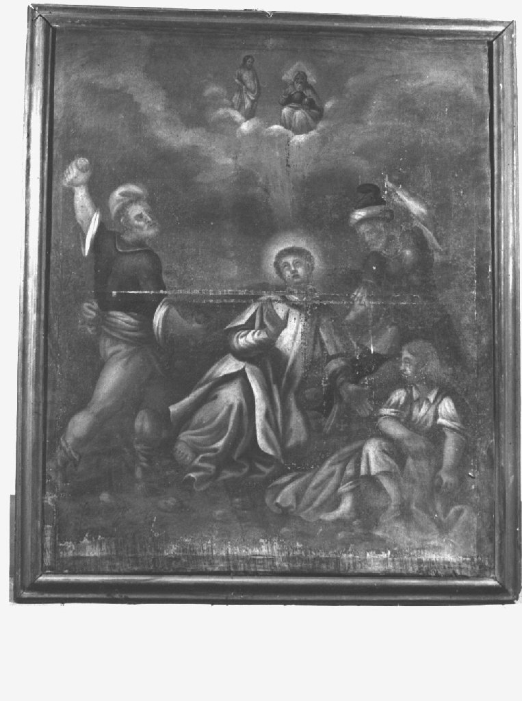 Lapidazione di Santo Stefano (dipinto, opera isolata) - ambito emiliano-lombardo (sec. XVII)