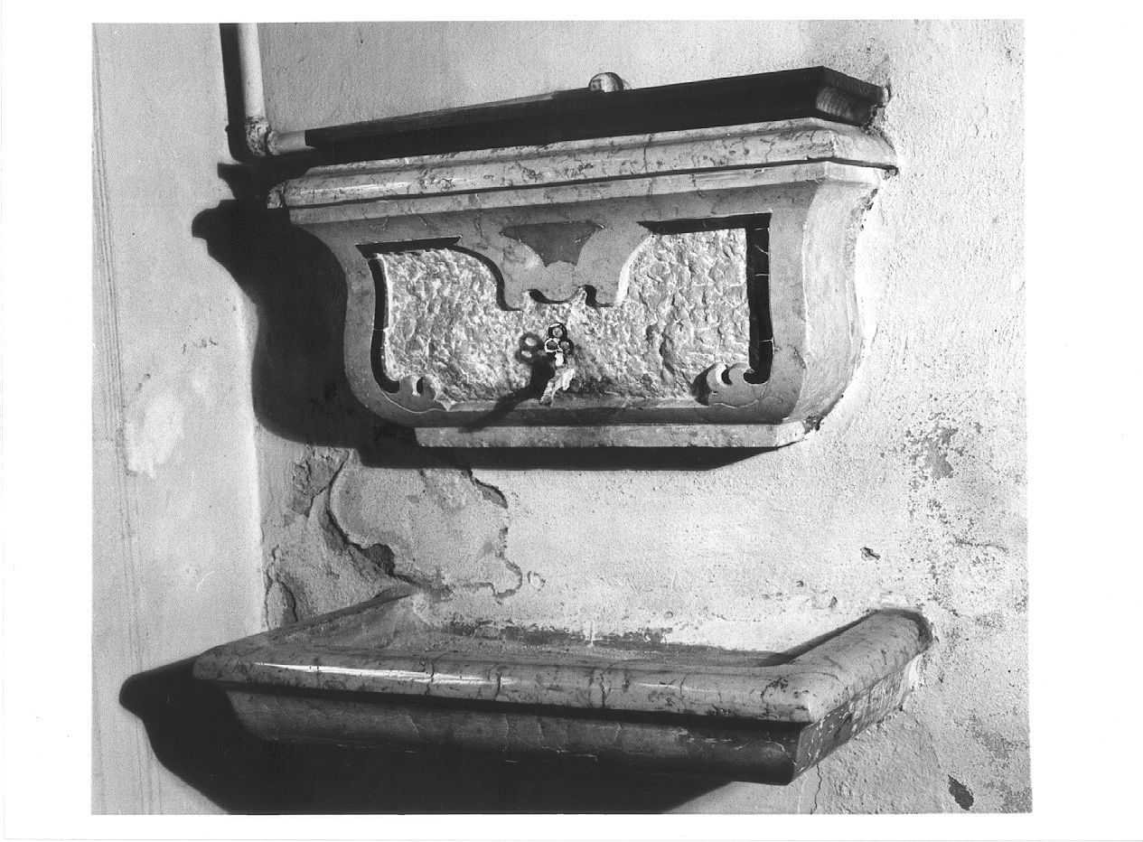 lavabo da sacrestia - ambito emiliano-lombardo (prima metà sec. XVIII)