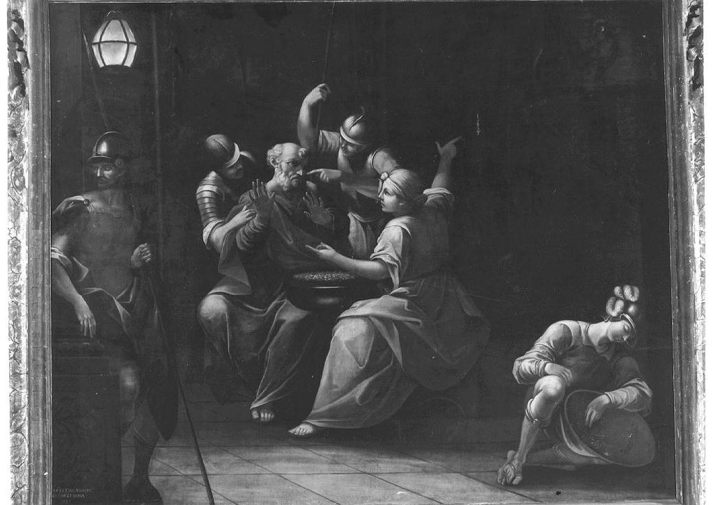 negazione di San Pietro (dipinto) di Tagliasacchi Giovan Battista (sec. XVIII)