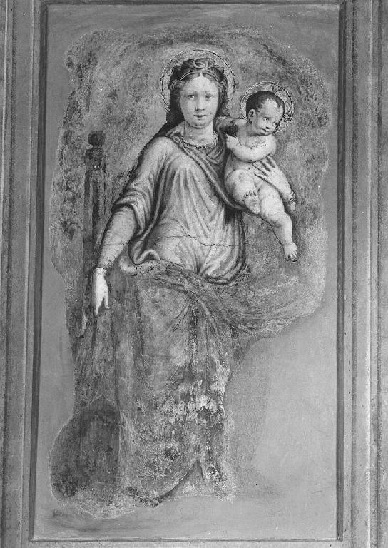 Madonna con Bambino (dipinto, frammento) di Campi Antonio (attribuito) (seconda metà sec. XVI)
