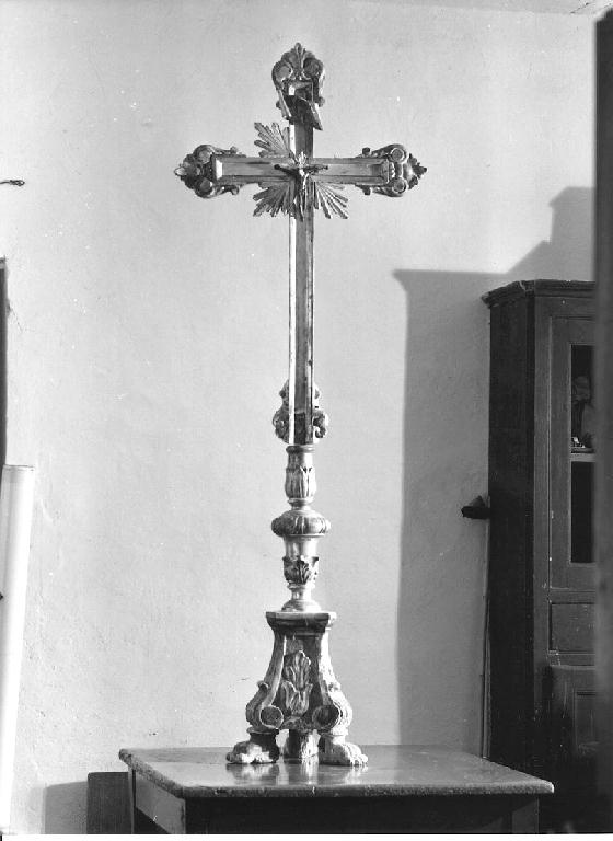 croce d'altare - manifattura piacentina (seconda metà sec. XVIII)