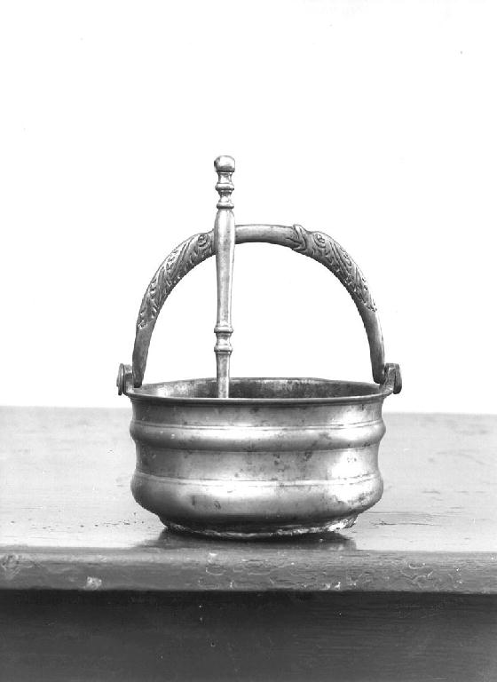 secchiello per l'acqua benedetta - ambito piacentino (seconda metà sec. XIX)