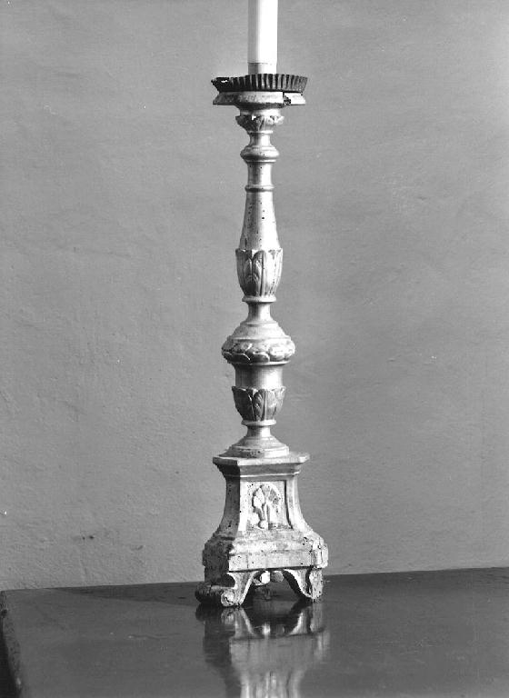 candelabro, serie - ambito piacentino (seconda metà sec. XVIII)