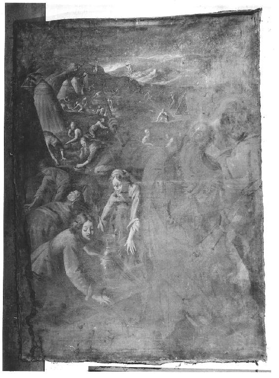 Mosè e la raccolta della manna (dipinto) - ambito lombardo (prima metà sec. XVIII)