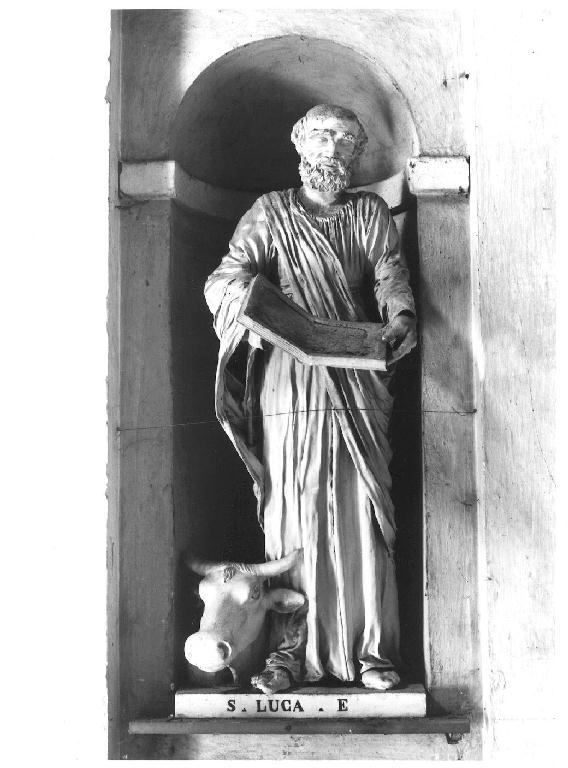 San Luca Evangelista (statua) - ambito piacentino (primo quarto sec. XVIII)