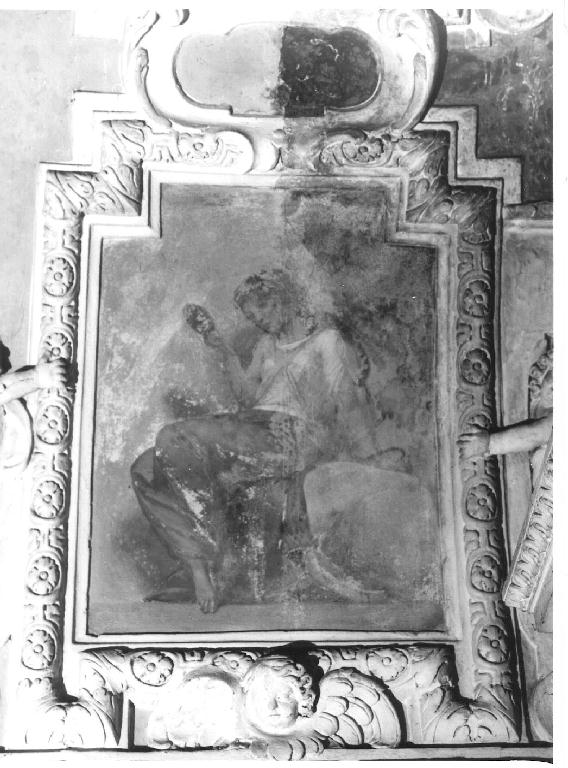 Virtù; putti (decorazione pittorica, complesso decorativo) - ambito parmense-piacentino (primo quarto sec. XVIII)