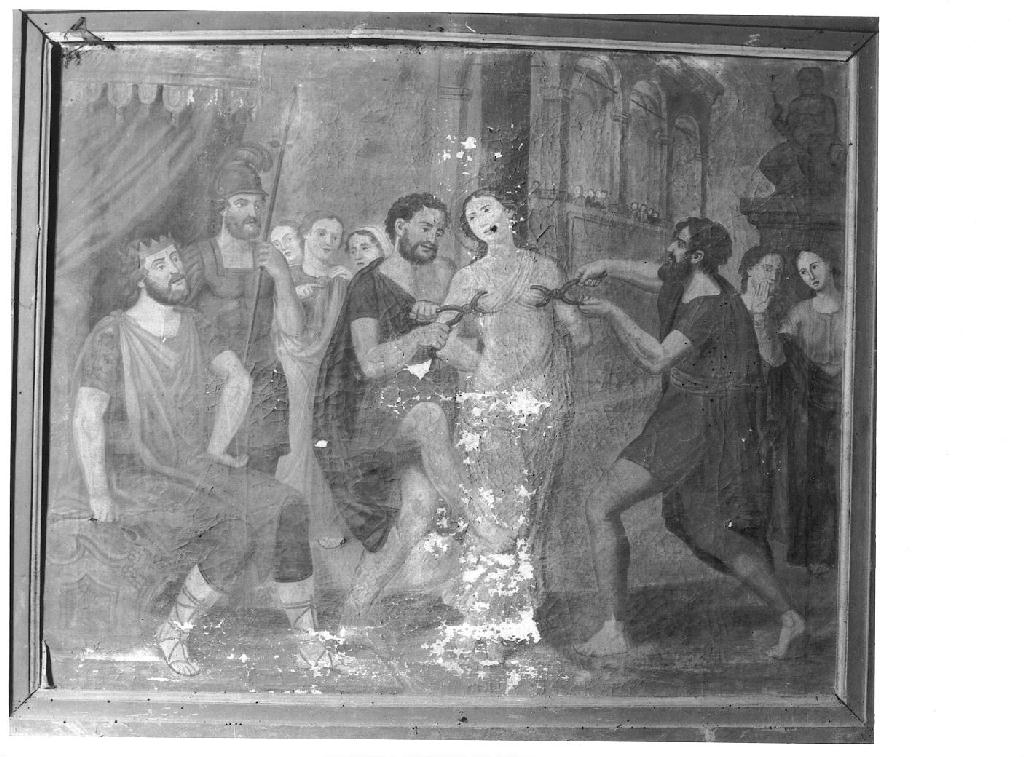 Martirio di Sant'Agata (dipinto) di Tussi Paolo (sec. XIX)