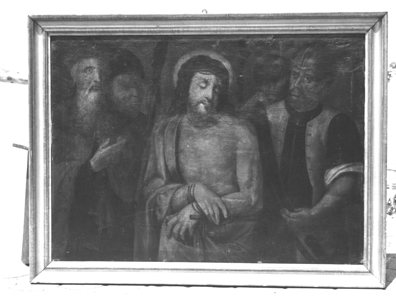 ecce homo (dipinto, opera isolata) - ambito emiliano (sec. XVII)