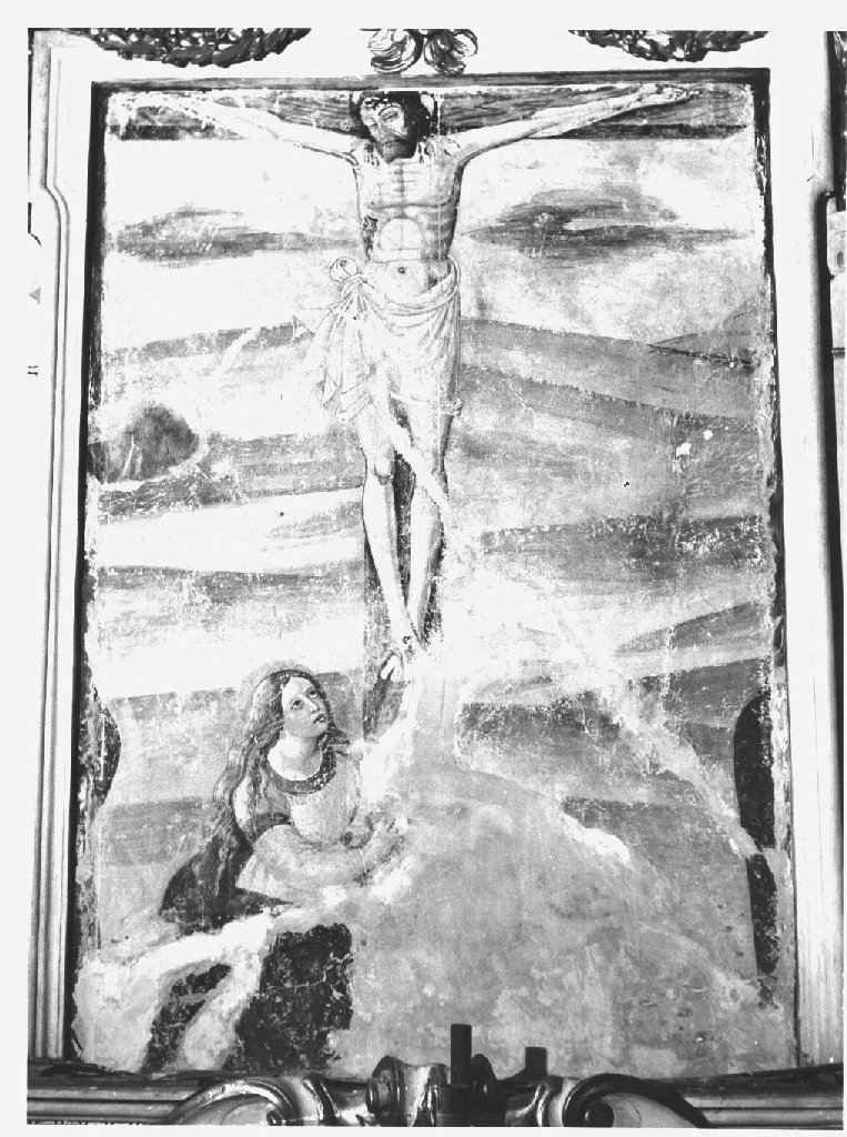 Cristo crocifisso e Maria Maddalena (dipinto) - ambito cremonese (sec. XVI)