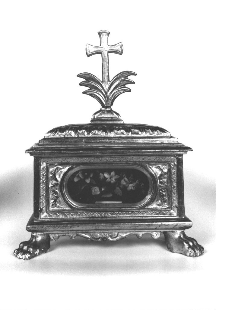 reliquiario a teca - a urna, serie - ambito cremonese (sec. XIX)
