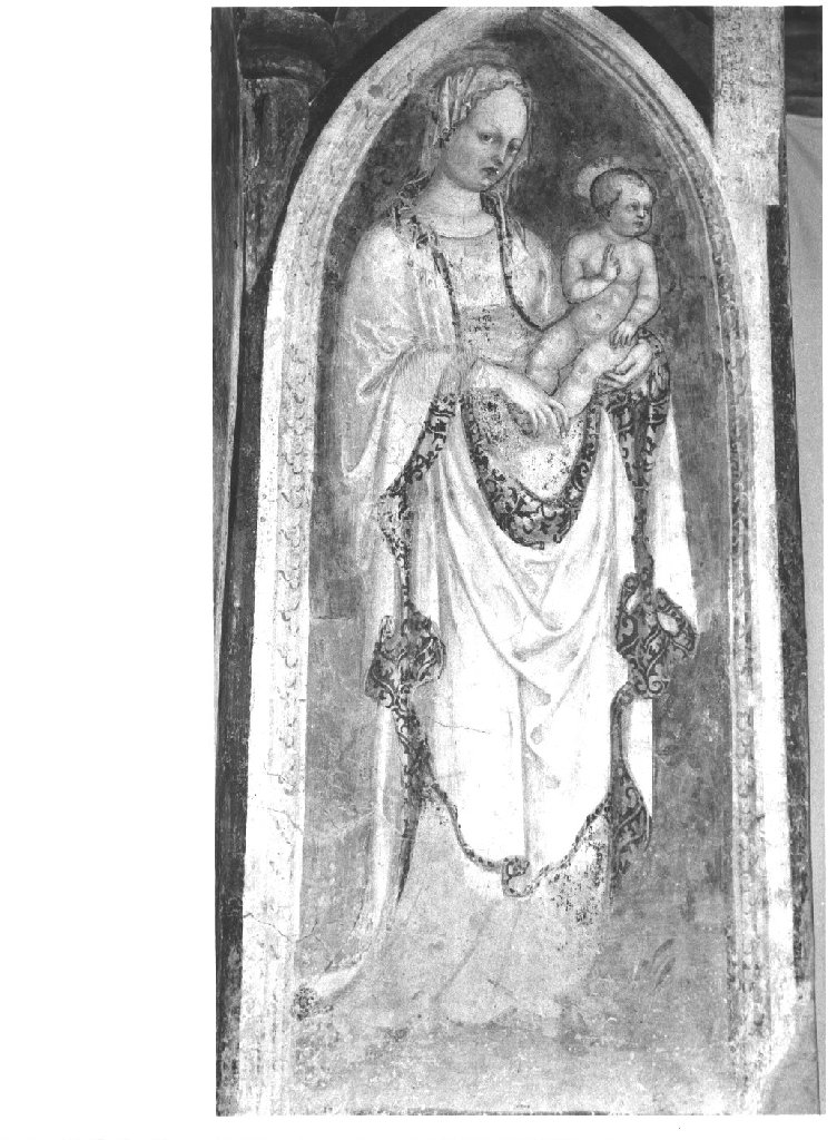 Madonna con Bambino (dipinto) di Bembo Bonifacio (e aiuti), Bembo Benedetto (attribuito) (sec. XV)