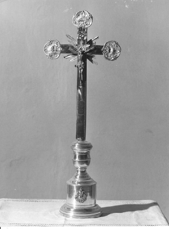 croce d'altare - ambito piacentino (fine/inizio secc. XIX/ XX)