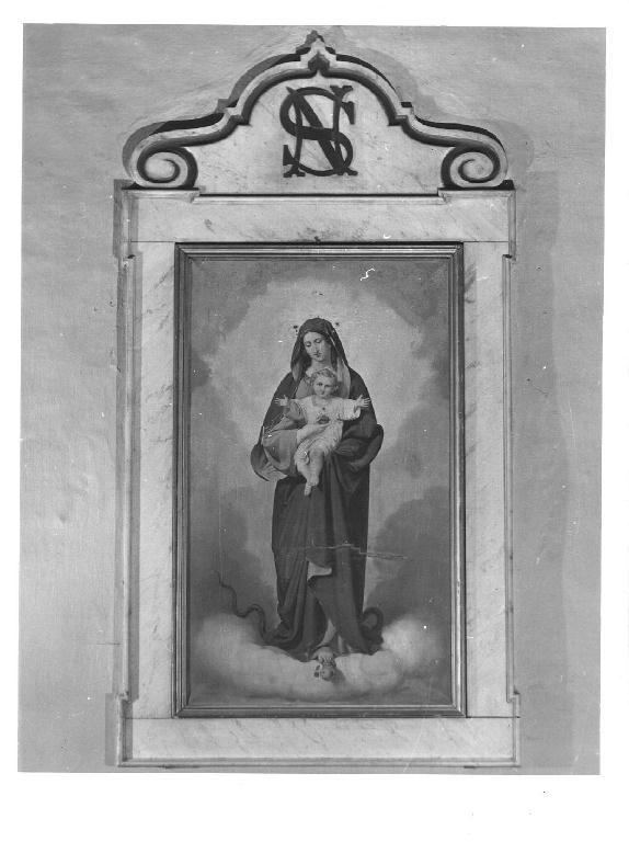 Sacro Cuore di Maria (dipinto) di Bozzini Paolo (seconda metà sec. XIX)