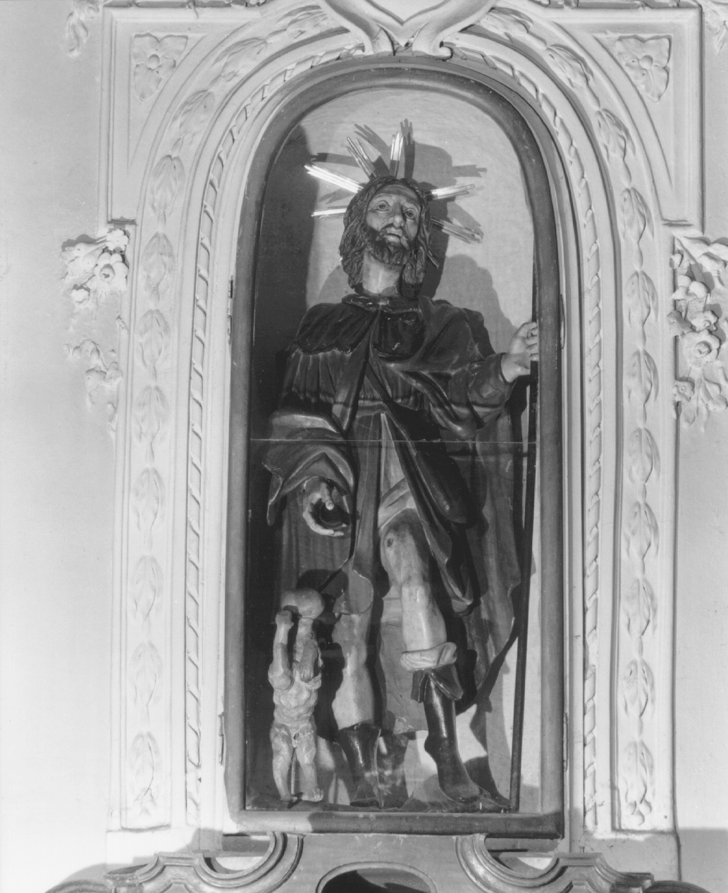 San Rocco (statua) - ambito piacentino (fine/inizio secc. XVII/ XVIII)